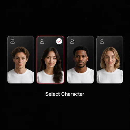 Sélectionner le personnage